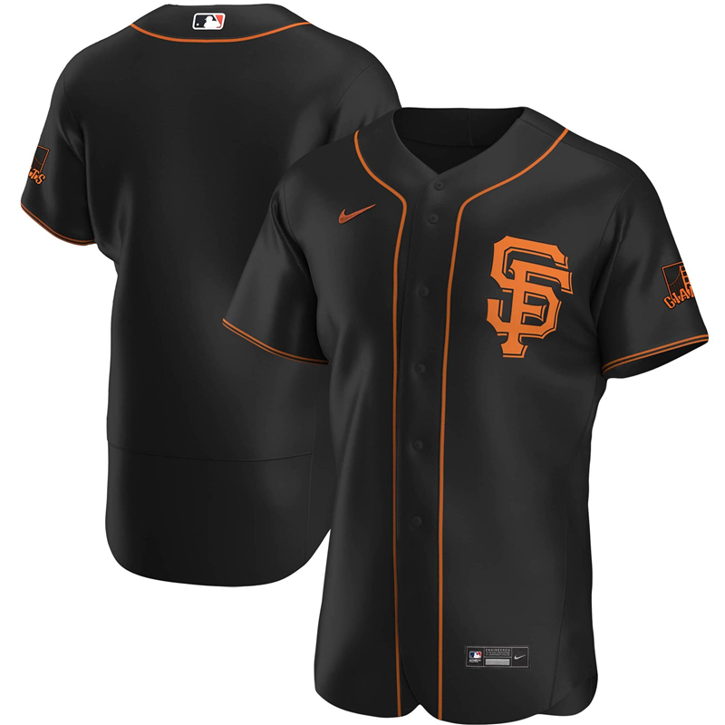 2020 MLB Men San Francisco Giants Nike Black Alternate 2020 Authentic Official Team Jersey 1->san francisco giants->MLB Jersey